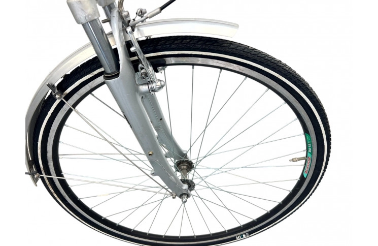 Damesfiets Bikkel w/silver/al/sity/28/51cm