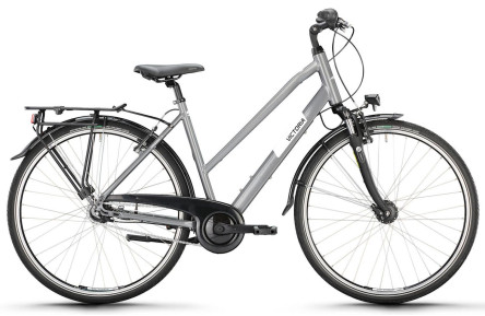 VICTORIA Trekkingfiets TREQANA 3 28"/46cm-S/8/asgrijs/02985794