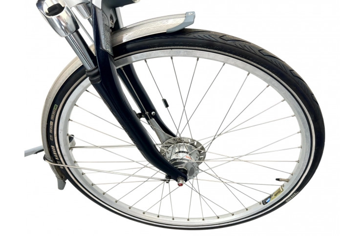 Woman's bicycle Gazelle Davos w/al/blue/28/sity/f50cm