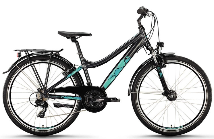 VICTORIA Jeugdfiets EQOLA 6 26"/46cm-M/21/vleermuiszwart/02985182