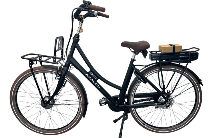 Damesfiets Avalon E-Cargo N7 28"/50cm/Zwart/36V 12Ah 432Wh