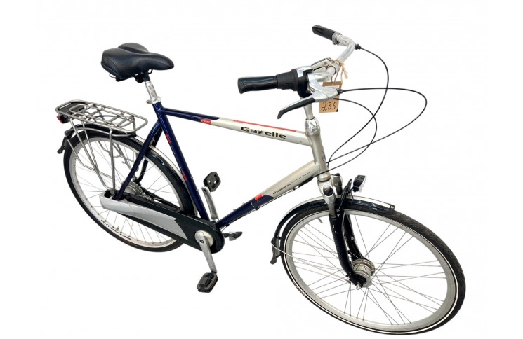 Herenfiets Gazelle Orange 28" 63 cm zilverzwart