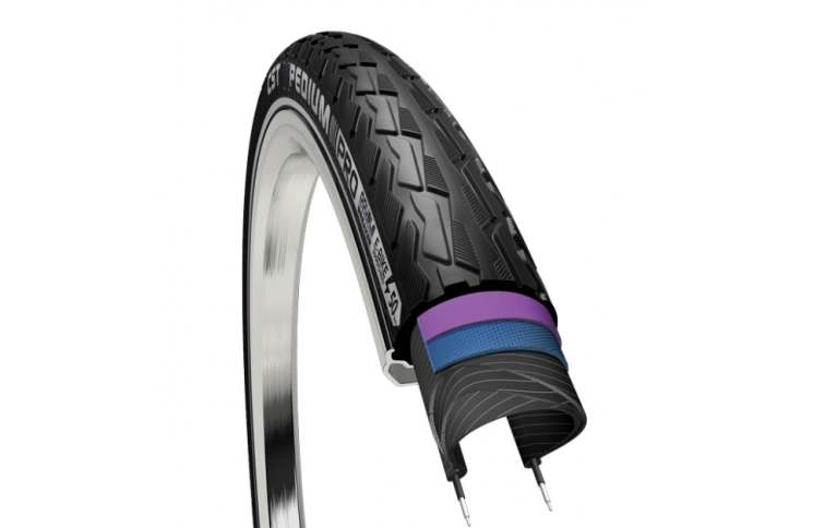 Buitenband CST Xpedium Ampero C1880 28 x 1.40"/ 37-622 voor e-bikes - zwart met reflectie