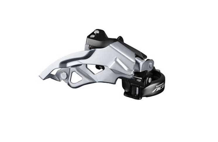 Voorderailleur 3 x 9-speed Shimano Acera T3000 top swing / dual pull 48T - Zwart/Zilver