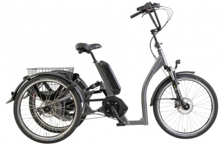 pfautec Elektrische shoppingfiets Tamo AP №1 24"/45cm/7/blauwgrijs mat/02090072