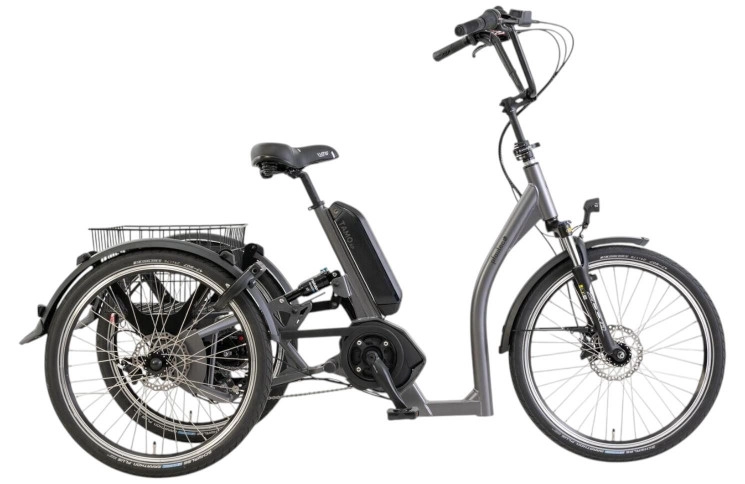 pfautec Elektrische shoppingfiets Tamo AP №1 24"/45cm/7/blauwgrijs mat/02090072