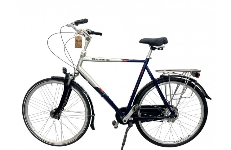 Herenfiets Gazelle Orange 28" 63 cm zilverzwart