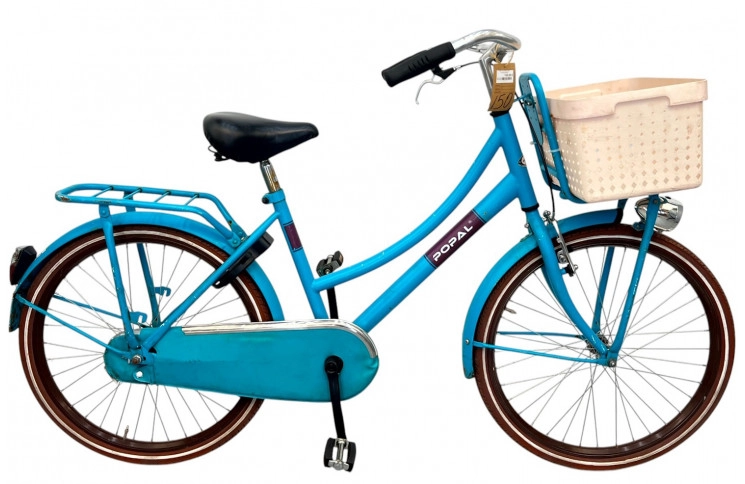 Damesfiets POPAL w/st/blue/kids/24/41cm