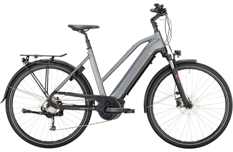 VICTORIA Elektrische trekkingfiets eTrekking 12.6 28"/53cm-L/9/carbonietgrijs mat/02976785