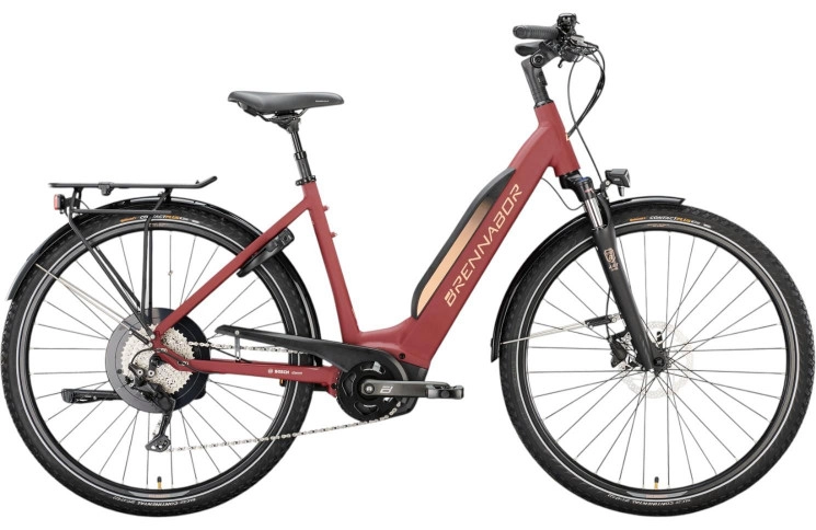 BRENNABOR Electric trekking bike T-48e 28"/45cm-S/10/earth red matt - warm orange matt/02502581