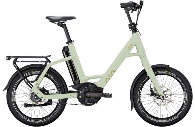 QiO Elektrische compactfiets EINS AP-8R №1 20"/48cm/8/licht olijf mat/02652028