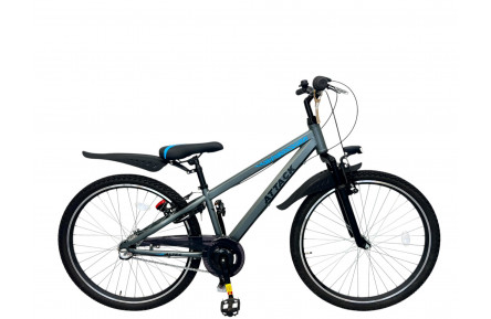 Jongensfiets Altec Attack 26" 33cm MTB N-3 Antraciet-Blue