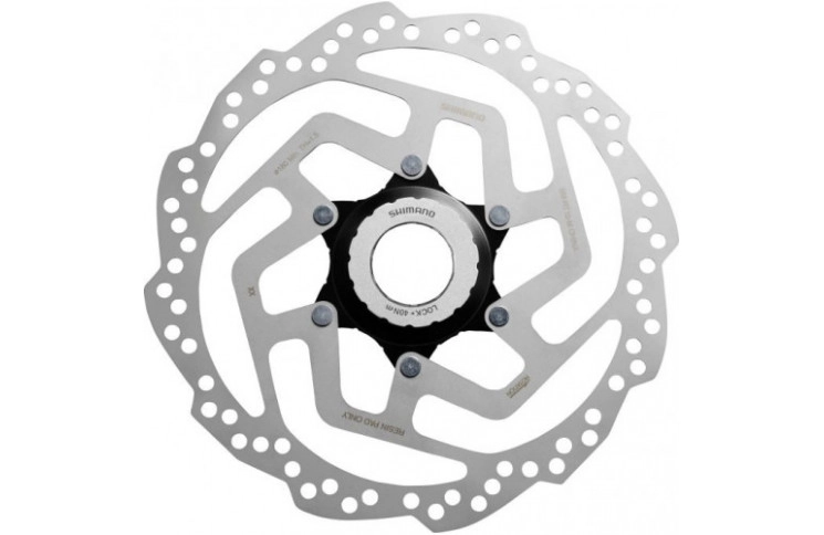 SHIMANO SM-RT10 REMSCHIJF ROTOR Ø160MM CENTERLOCK MET LOCKRING ZILVER OEM