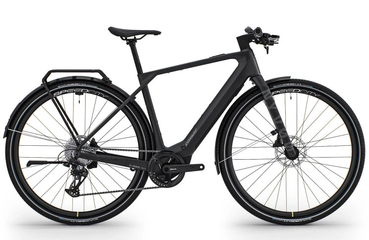 CONWAY Elektrische allroad Nyvon 8.0 C 28"/51cm-L/12/zwart mat - reflecterend/02830108