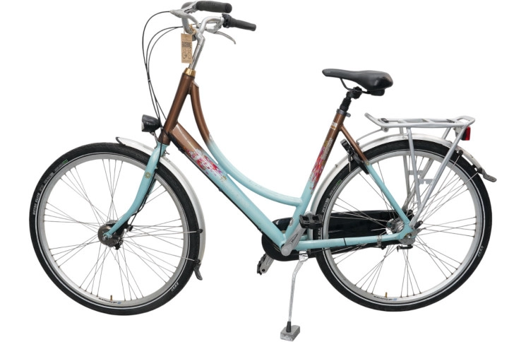 Damesfiets Batavus Blockbuster 28"/56cm/Blauw-bruin