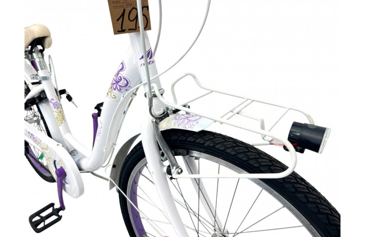 Meisjesfiets Fleur M/al/Wit/24/stad/f34
