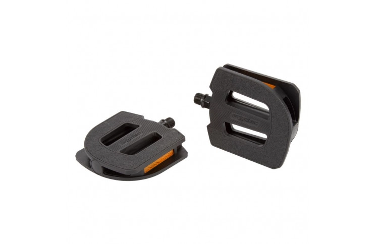 Pedaalset 9/16" Ergotec EP-S met EP-lagers 105 x 100 mm - zwart