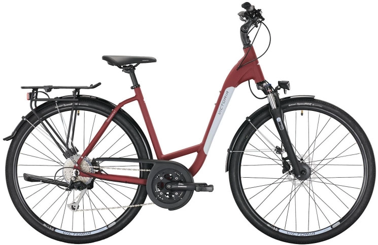 VICTORIA Trekkingfiets Trekking 6.7 28"/56cm-L/27/wijnrood mat/02979987