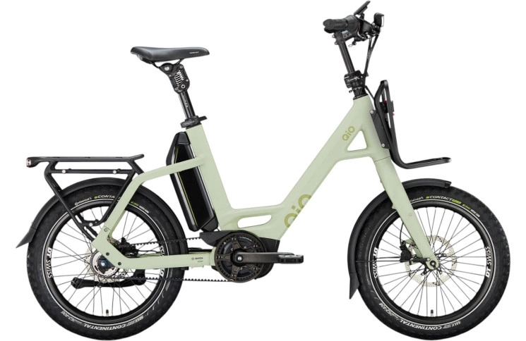 QiO Elektrische compactfiets EINS+ P-5 №1 20"/48cm/5/licht olijf mat/02652060