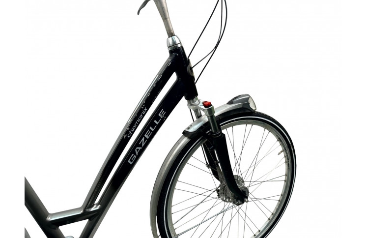Damesfiets Gazelle Chamonix 28"/54cm/Grijs-donker-blauw