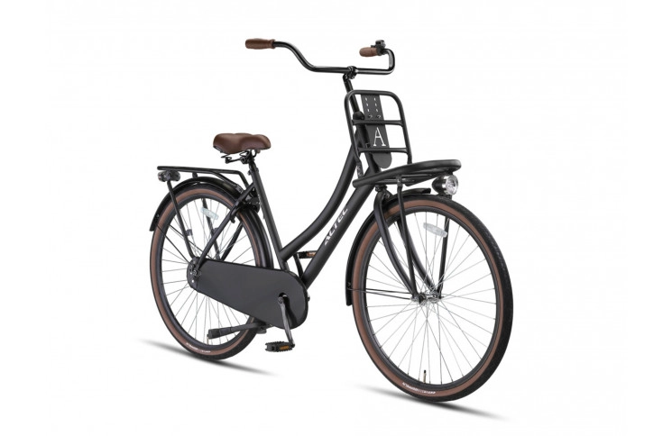 Damesfiets Altec Classic Transportfiets 28"/53cm/mat-zwart