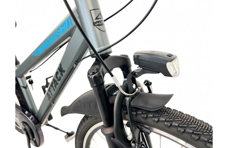 Jongensfiets Altec Attack 26" 33cm MTB N-3 Antraciet-Blue