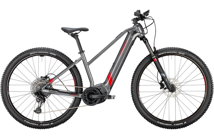 CONWAY Electric MTB Hardtail Cairon S 4.0 29"/53cm-XL/12/shadowgrey metallic - red metallic/02819993