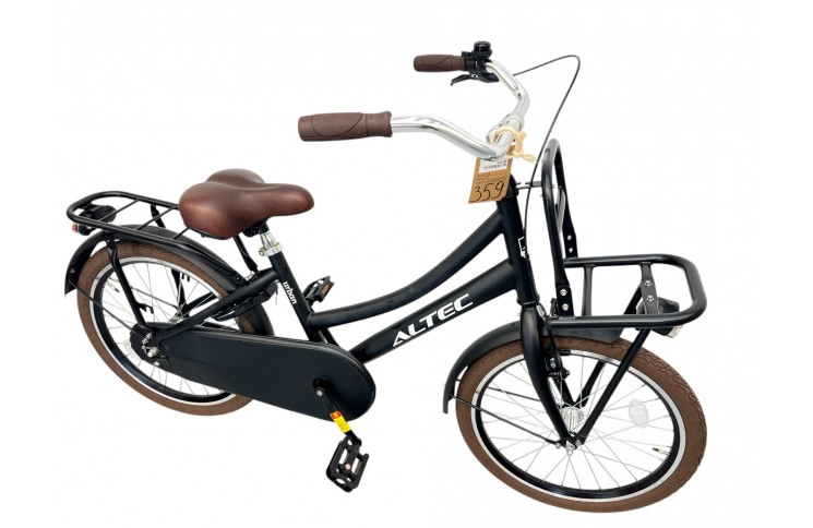 Meisjesfiets Altec Urban 20/32cm/Transportfiets Mat Zwart