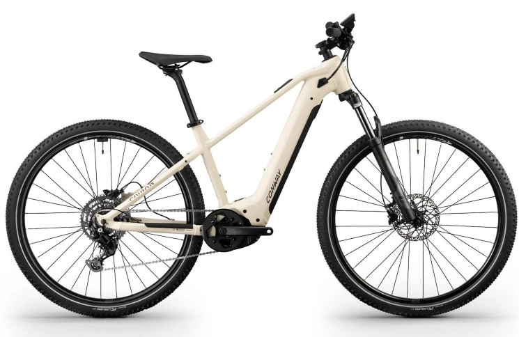 CONWAY Elektrische MTB Hardtail Cairon S 1.0 №1 29"/53cm-XL/9/ivoor mat - zwart mat/02811069