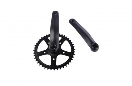 QT CYCLE TECH CRANKSTEL 44 TANDS 170 MM 3/32 STAAL ALU ZWART 0702782