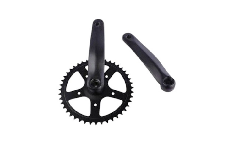 QT CYCLE TECH CRANKSTEL 44 TANDS 170 MM 3/32 STAAL ALU ZWART 0702782