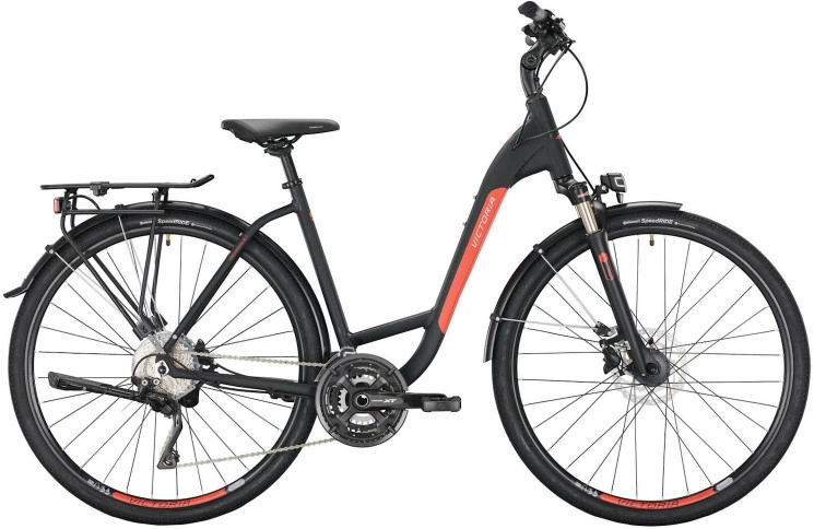 VICTORIA Trekkingfiets Trekking 8.7 28"/46cm-S/30/diepzwart mat/02980225