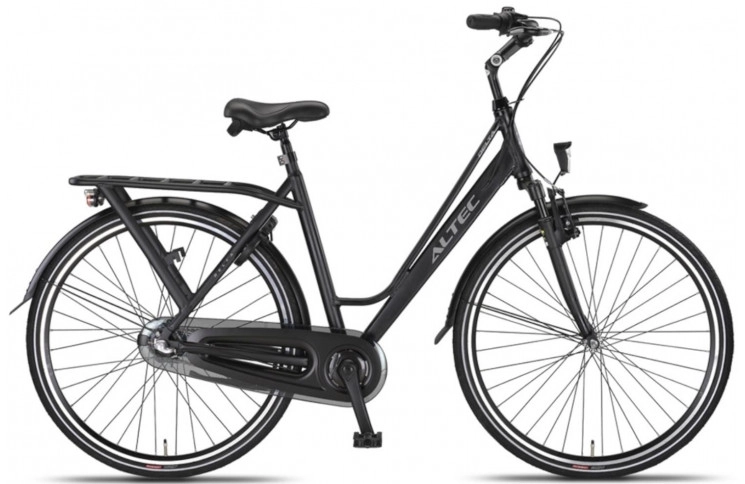 Damesfiets Altec Delta 28"/56 cm/Zwartmat/284631
