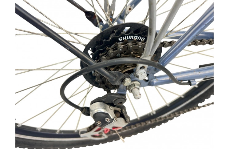 Damesfiets Cross Laguna w/grey/al/26/sity/46cm