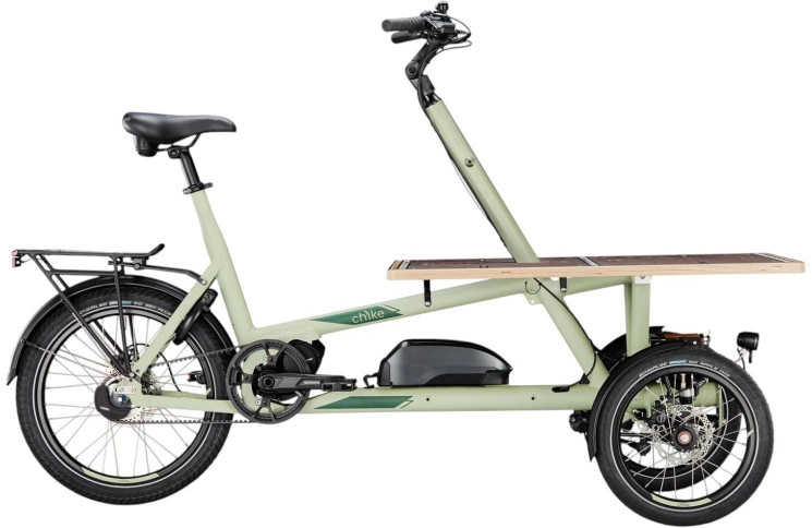 chike Elektrische cargofiets e-Cargo №1 16"-20"/50cm/5/salbei - groen mat/02301013