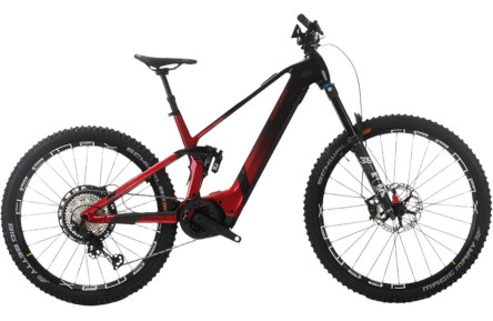CONWAY Elektrische MTB Full-Suspension Xyron S 8.9 MX Carbon 29"/49cm-XL/12/rood metallic fade - zwart metallic/02827541