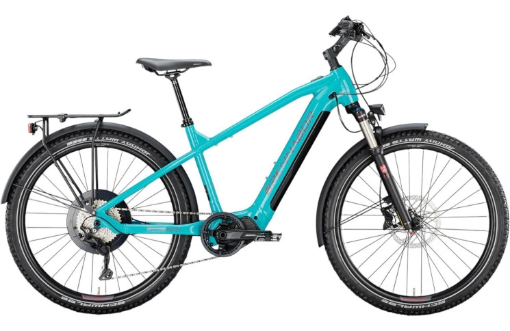 BRENNABOR Elektrische SUV A-96e 27.5"/44cm-L/10/blauwgroen - bordeauxrood/02503274