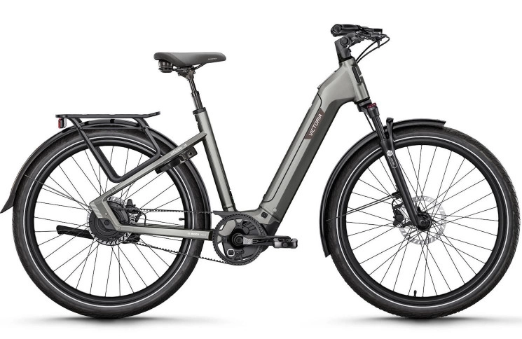 VICTORIA Elektrische trekkingfiets Utilyon 15 №1 28"/52cm/9/marmergrijs mat/02921142