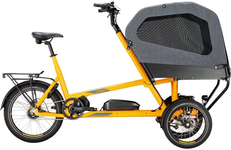 chike Elektrische cargofiets e-Dog SE №1 16"-20"/50cm/5/meloenengelb - grau/02301024