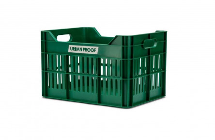 Recycled Bike Crate Urban Proof Click 30 Liters - Retro Green