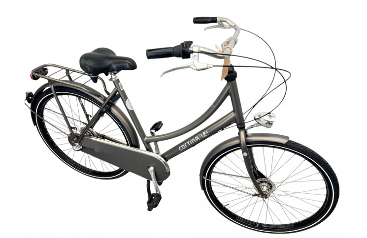Damesfiets Cortina U4 D/al/grijs/28/transp/f57