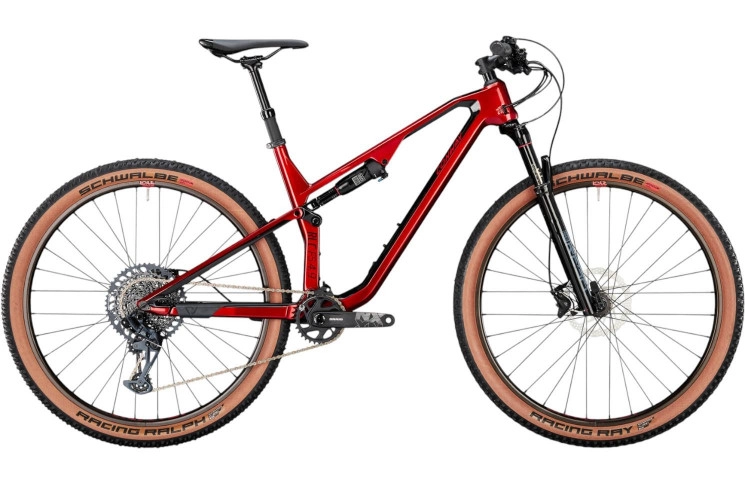 CONWAY MTB Full-Suspension RLC FS 4.9 29"/43cm-S/12/rood metallic - zwart metallic/02822500