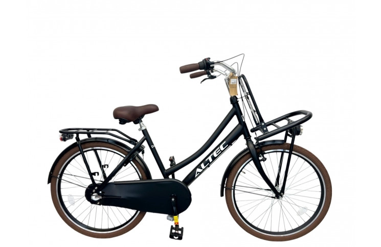 Meisjesfiets Altec Dutch 24"/43 cm/Mat Zwart/24225