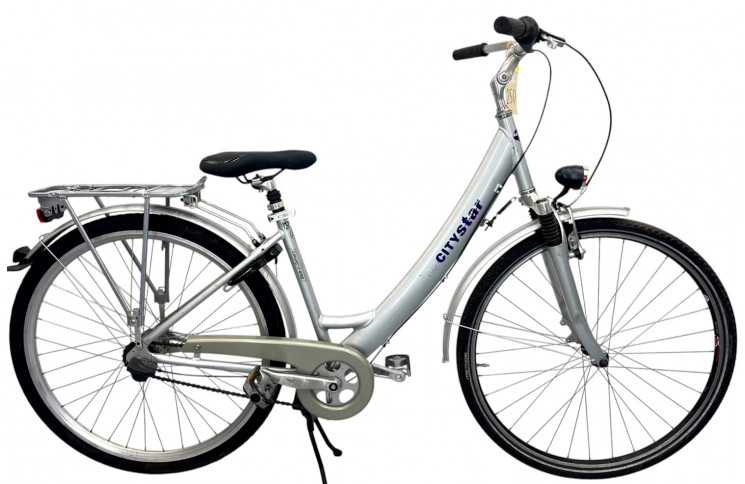 Damesfiets Citystar Bike silver/w/28/sity/al/45cm