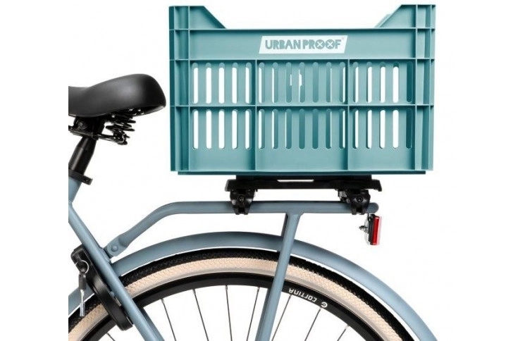 Recycled Bike Crate Urban Proof Click 30 Liters - Sky Blue