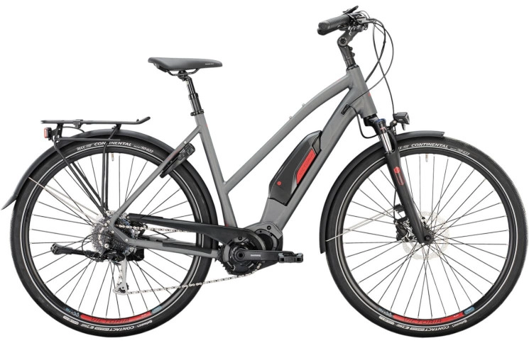 VICTORIA Elektrische trekkingfiets eTouring 6.4 28"/53cm-M/9/carbonietgrijs mat/02977593