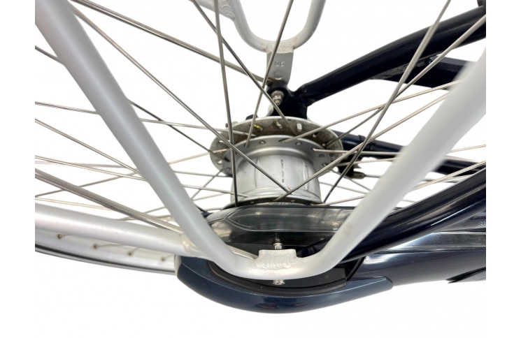 Woman's bicycle Gazelle Davos w/al/blue/28/sity/f50cm