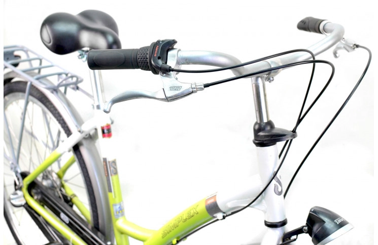 Damesfiets Simplex Lucca 28" 50 cm wit/groen