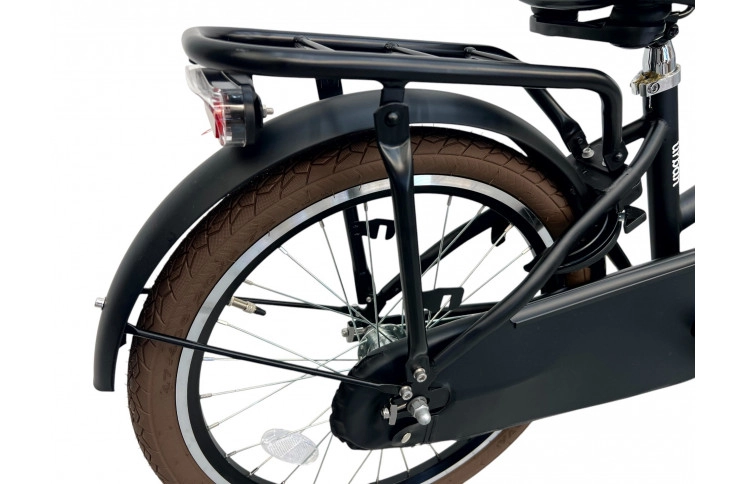 Meisjesfiets Altec Urban 20/32cm/Transportfiets Mat Zwart