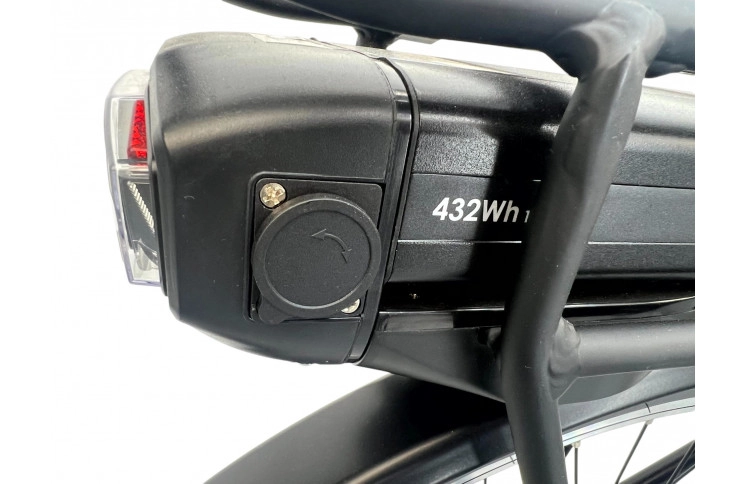 Avalon E-Base/Battery 12ah 432wh/50 cm/Zwartmat/F405